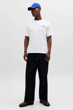 T-shirt relaxed com estampado nas costas