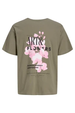 T-shirt relaxed com estampado nas costas
