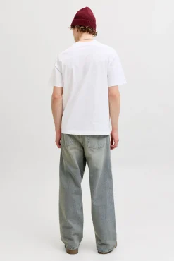 T-shirt relaxed em algodão