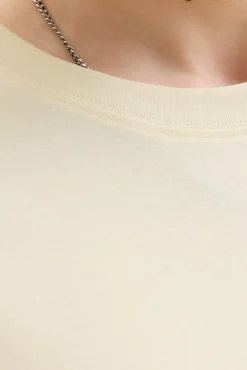 T-shirt relaxed em algodão