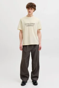 T-shirt relaxed em algodão