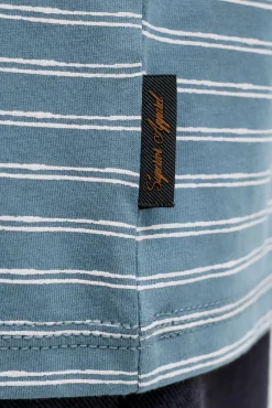 T-shirt relaxed fit às riscas