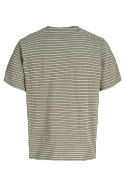 T-shirt relaxed fit às riscas