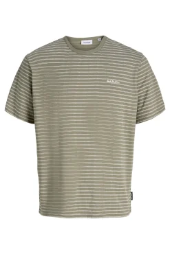 T-shirt relaxed fit às riscas