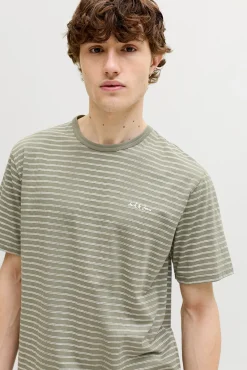 T-shirt relaxed fit às riscas
