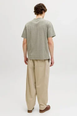 T-shirt relaxed fit às riscas