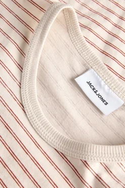 T-shirt relaxed fit às riscas