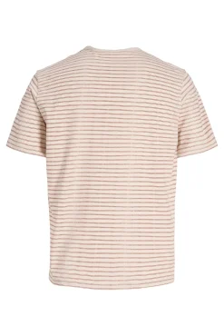 T-shirt relaxed fit às riscas
