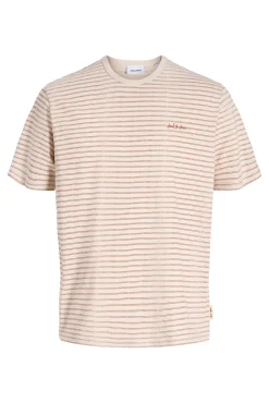 T-shirt relaxed fit às riscas