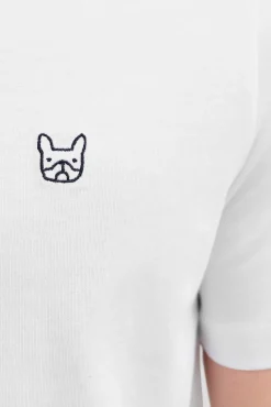T-shirt slim bordada