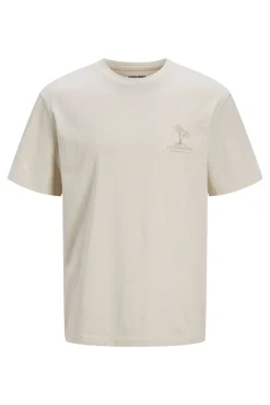 T-shirt slim com estampado nas costas