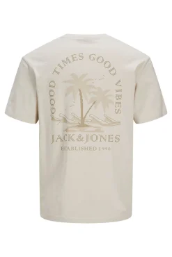 T-shirt slim com estampado nas costas