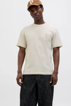 T-shirt slim com estampado nas costas