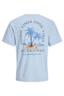 T-shirt slim com estampado nas costas
