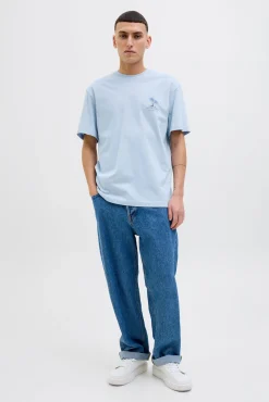 T-shirt slim com estampado nas costas