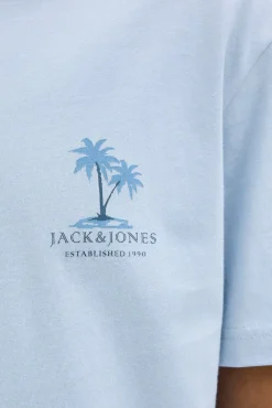 T-shirt slim com estampado nas costas