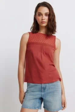 T-shirt alças plumeti