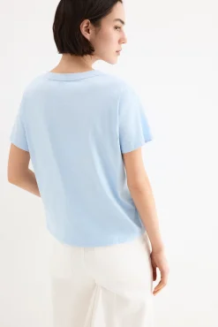 T-shirt básica com plaquinha