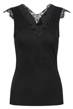 T-shirt básica detalhe lingerie