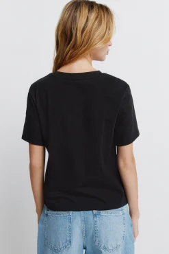 T-shirt básica em algodão