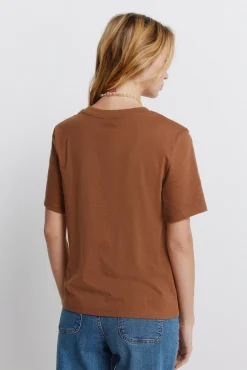 T-shirt básica em algodão