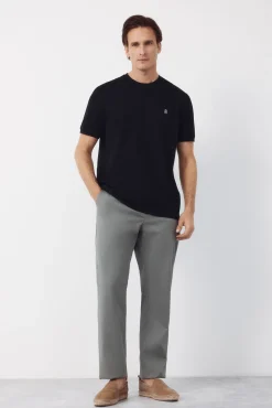 T-shirt básica em piqué