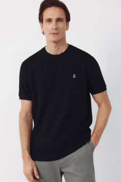 T-shirt básica em piqué