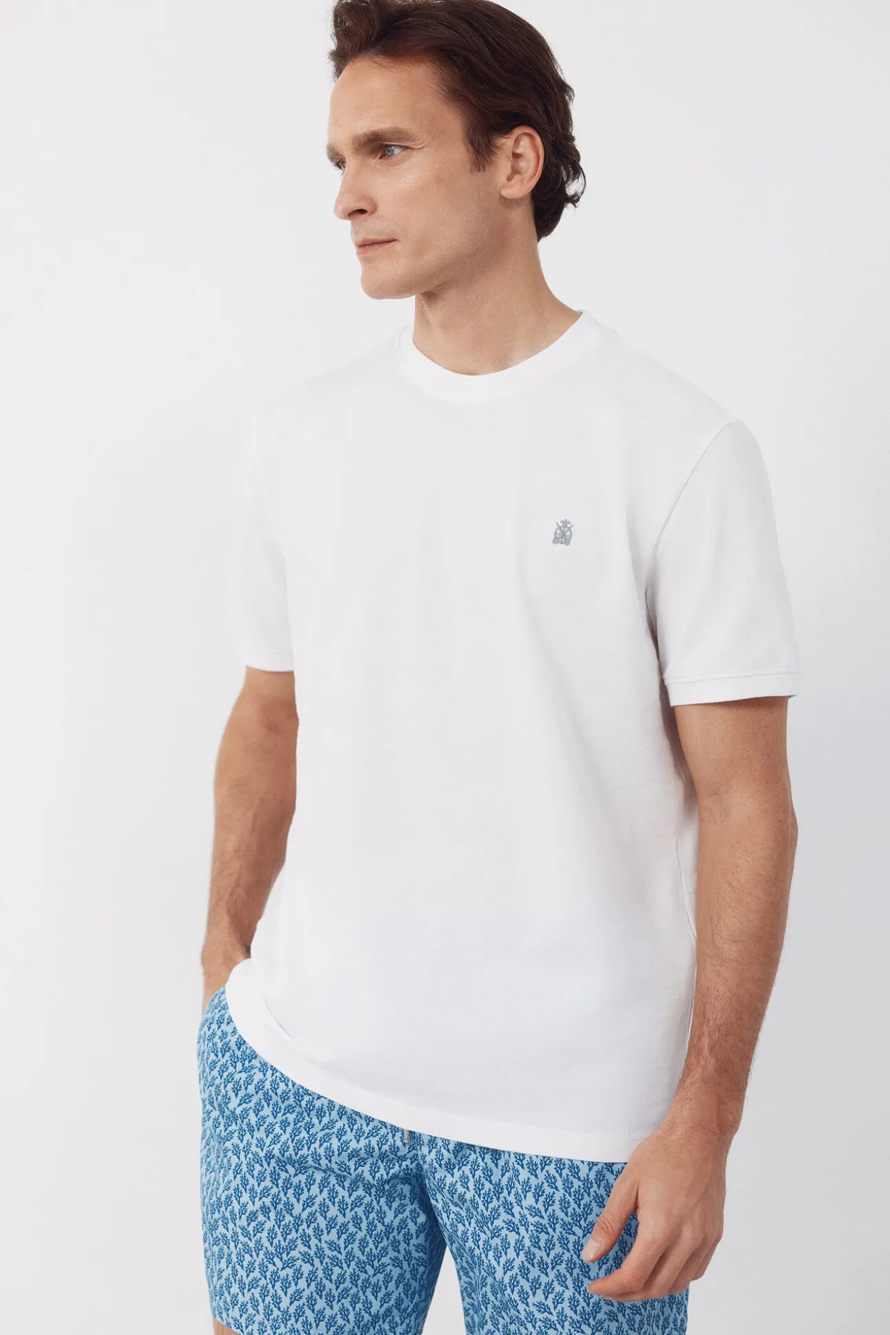 T-shirt básica em piqué