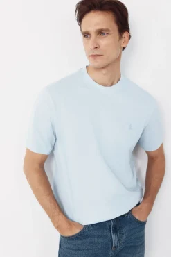 T-shirt básica em piqué