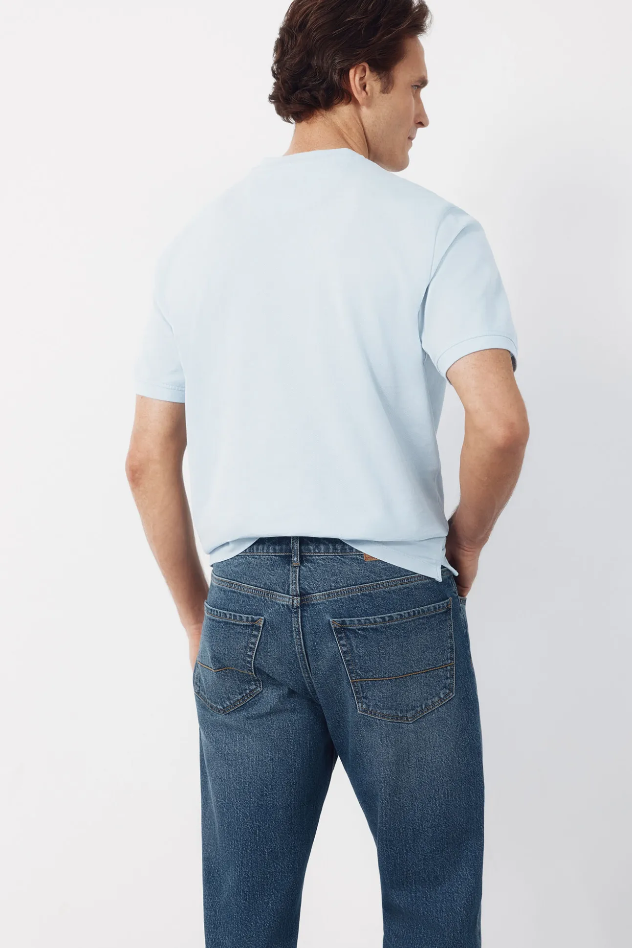 T-shirt básica em piqué