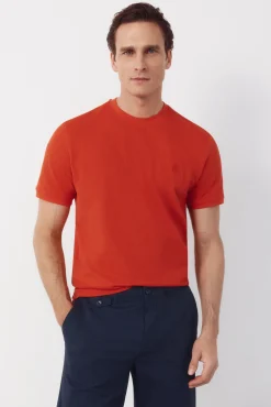 T-shirt básica em piqué