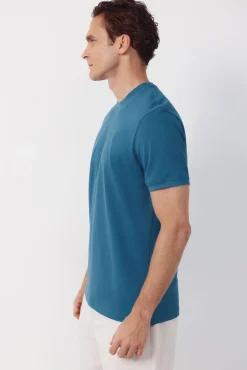 T-shirt básica em piqué