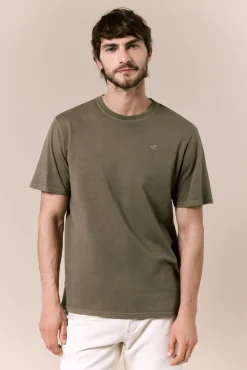 T-shirt básica lavada