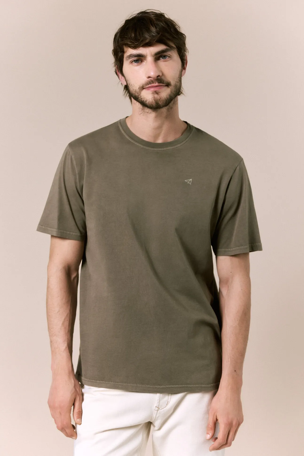 T-shirt básica lavada