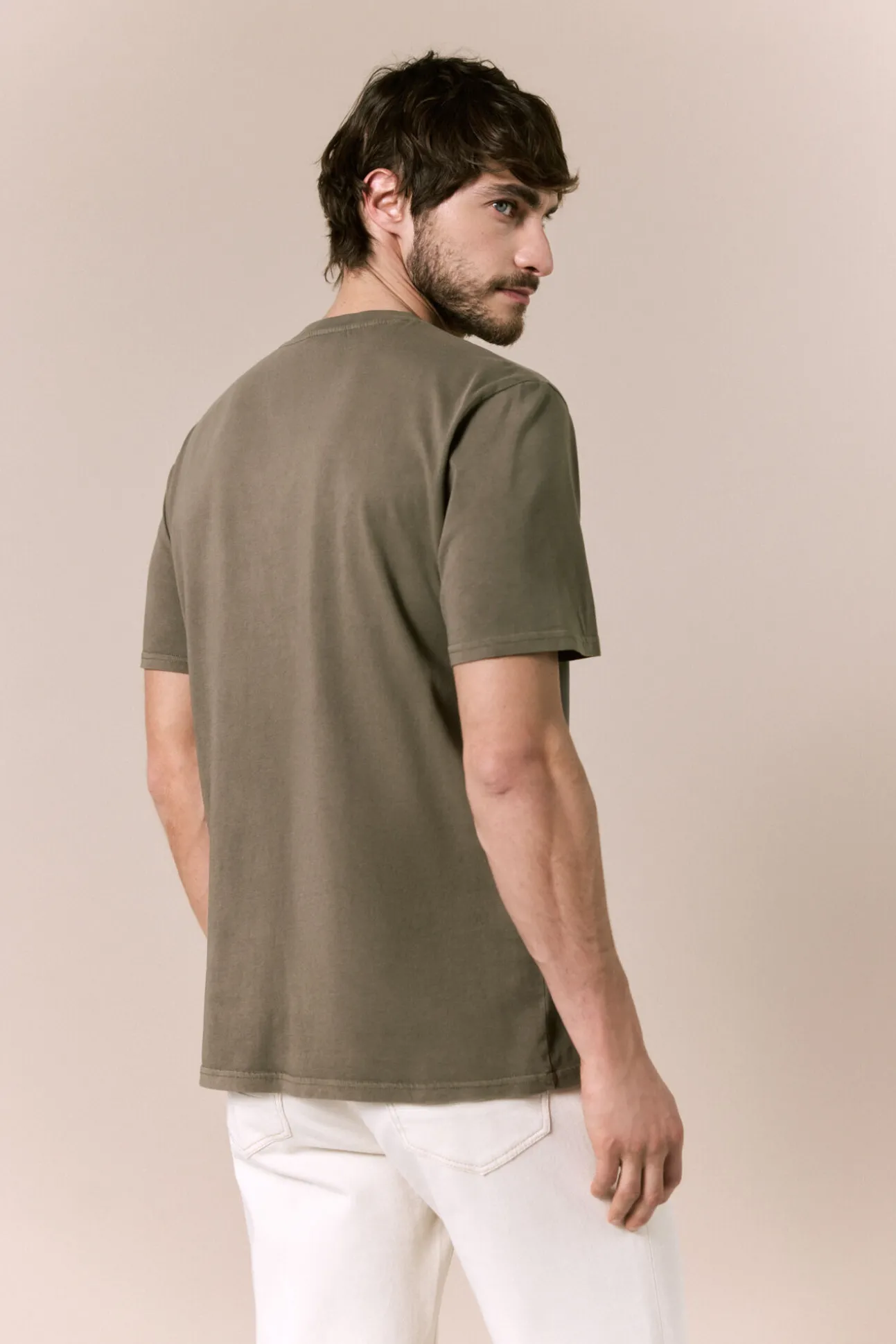 T-shirt básica lavada