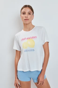 T-shirt com abertura nas costas branco