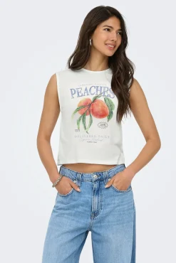 T-shirt comprida gola redonda