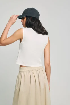T-shirt comprida gola redonda