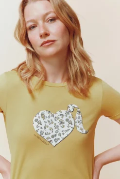 T-shirt "Coração com cabelão"