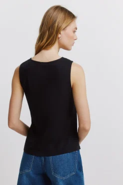 T-shirt de alças bordada