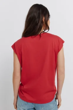 T-shirt de algodão bandana