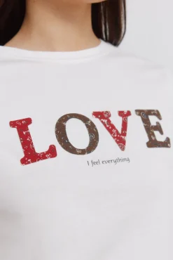 T-shirt de algodão com desenho