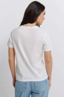 T-shirt de algodão com desenho