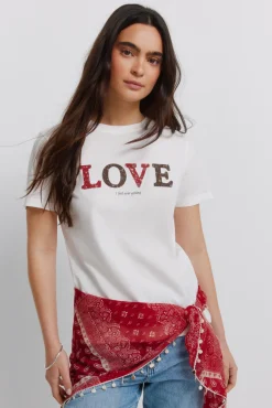 T-shirt de algodão com desenho