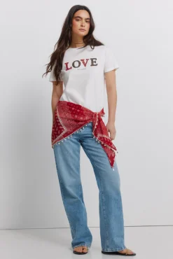 T-shirt de algodão com desenho