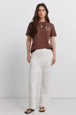 T-shirt de algodão com desenho