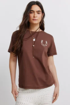 T-shirt de algodão com desenho