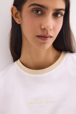 T-shirt de contraste pedro del hierro