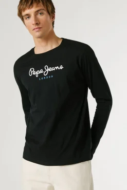 T-shirt de manga comprida com logo