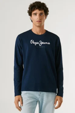T-shirt de manga comprida com logo